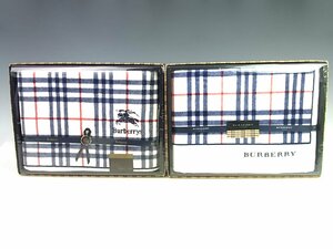 ◆未使用◆BURBERRY/Burberrys◆バスタオル 2枚セット◆綿100%◆70×135cm◆チェック◆西川産業◆バーバリーBOX付◆