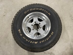 中古 265 70 15 タイヤ 社外 ホイール 1本 グッドリッチ BFGoodrich 単品 265/70R15 6穴 6H オフセット -10 15インチ (HT7344)