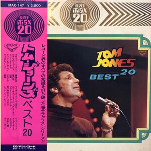 Tom Jones トム・ジョーンズ ベスト20 帯付LP 見開きジャケット レコード 5点以上落札で送料無料r