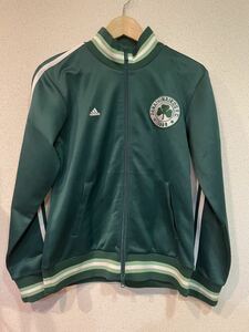 ♪adidas アディダス ジャージ 緑色 三つ葉　PANATHINAIKOS F.C. 長袖 スポーツ　ランニング　フィットネス エクササイズ サイズOT USED♪