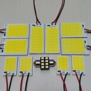 20系 アルファード 超爆光! T10 LED ルームランプ COB 全面発光 11個セット ホワイト トヨタ /c24/c36/c18/t28