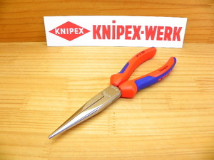 クニペックス ロングノーズプライヤー *KNIPEX 3815-200 釣り クロームメッキ コンフォート ＊正規輸入品保証