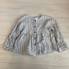 zara kids ブラウス　ストライプ