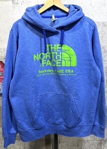 ノースフェイス プルオーバー スウェット パーカー M メンズ ロゴ ブルー THE NORTHFACE