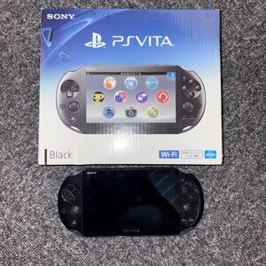 ● 1円スタート PlayStation Vita PCH-2000 Wi-Fiモデル ブラック ゲーム機 本体 箱説付き