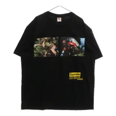 SUPREME (シュプリーム) 21AW ×JUNYA WATANABE COMME des GARCONS MAN Nature Tee ジュンヤワタナベ コムデギャルソン ネイチャー プリント クルーネック 半袖Tシャツ ブラック