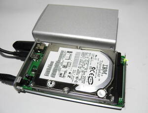 2.5インチ HDD IBM Travelstar IDE 40GB ＋USB 外付けケース ＋暗号化 X-Wall Secure eNOVA TECHNOLOGY 