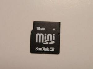 16MB mini SDメモリーカード SanDisk