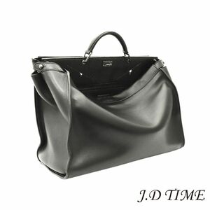 FENDI ピーカブー モンスターアイ 別売りショルダーストラップ レザー×パイソン ブラック 7VA388 9A0 F01FT メンズ【USED】JD-GAI-3412