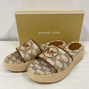 マイケルコース Michael Kors サンダル＜シューズ＞ MKロゴ US7.5 ベージュ系 レディース ブランド ファッション