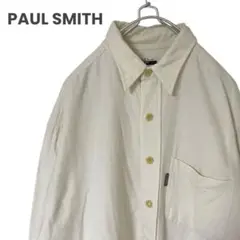 PAUL SMITH ロングスリーブ シャツ ポールスミス 無地 古着 L