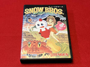 【コレクター引退】完品 メガドライブ スノーブラザーズ SNOW BROS 【MEGADRIVE】レトロ ファミコン Nintendo ネオジオ 任天堂 レア