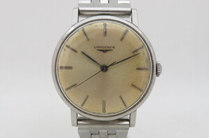 1円～【ヴィンテージ】名機30LS搭載 LONGINES ロンジン　Ref.8901-1 Cal.30LS 手巻 メンズ腕時計　12-10-7　　