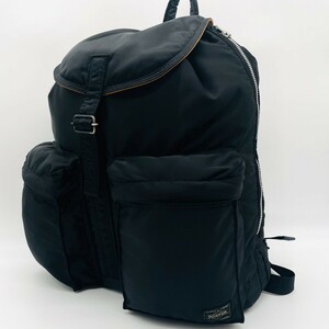 1円●極美品●PORTER ポーター リュック バックパック デイパック リュックサック タンカー ブラック ビジネス　メンズ　レディース