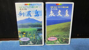 観光ビデオ　VHS　利尻島　礼文島　2本セット　各25分　キングレコード