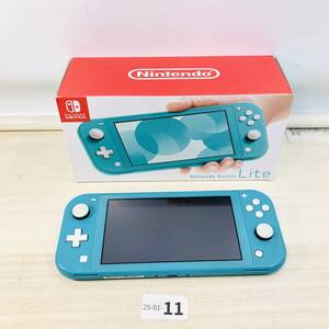 【動作未確認/ジャンク/25-01-11】Nintendo switch Lite ターコイズ 本体 箱 ニンテンドー 任天堂 スイッチ 現状品