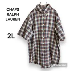 CHAPS RALPH LAUREN チャップス　メンズ　半袖シャツ　チェック柄