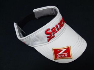 即決極美品!!ダンロップSRIXON刺繍入サンバイザーFREE【Z-STAR】DUNLOPスリクソンGOLFキャップCleveland☆松山英樹星野陸也岩井明愛千怜