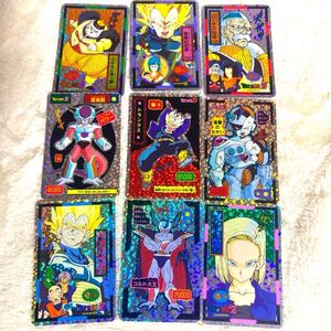 希少コレクション ドラゴンボール 中判両面プロマイド 9枚セット 山勝 泡プリズム デジタル マイナー レア 当時品 検索 アマダ カードダス 