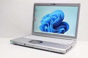 1円スタート ノートパソコン Windows11 WPS office搭載 Panasonic レッツノート CF-SV9 第10世代 Core i5 SSD256GB メモリ8GB カメラ DVD