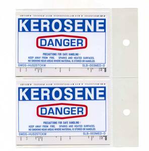 2枚セット　KEROSENE DANGER　サインステッカー【03MD】