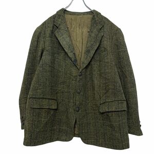 HARRIS TWEED テーラード ジャケット L サイズ 程 マルチカラー ウール ポケット付き 秋冬 古着卸 アメリカ仕入 a610-6532