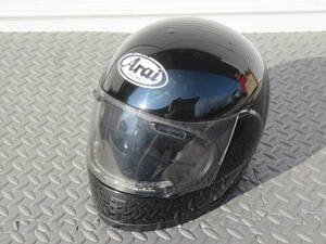 Arai アライ Premium-S プレミアム S ブラック フルフェイスヘルメット Lサイズ ジャンク品 59-60cm 当時物 単色カラー 黒色 1994年