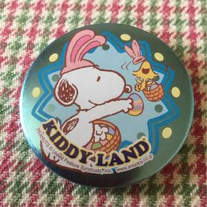 レア非売品 スヌーピー　缶バッジ KIDDY LAND ノベルティ