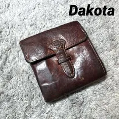 Dakota ダコタ 折り財布 本革 レザー ブラウン