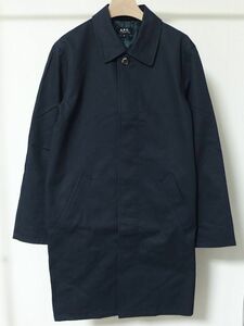 APC A.P.C. アーペーセー ステンカラー コート XS 紺