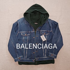 未使用品 BALENCIAGA デニム ジャケット フーディー レイヤード セット DEMNA バレンシアガ TWINSET JACKET イタリア製 46 made in italy