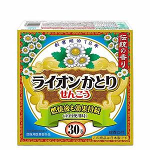 ライオンかとり線香 レギュラータイプ 30巻入 箱 伝統の香り