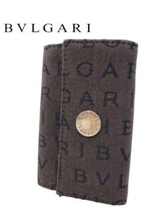 BVLGARI ブルガリ　キーケース　ロゴ　お洒落　総柄　ブランド　メンズ