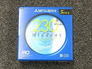 【未使用】 三菱化学 MITSUBISHI CHEMICAL 【未開封】MOディスク 230MB 5枚パック Windowsフォーマット KR230D5S