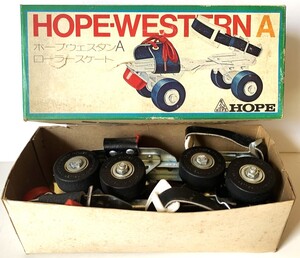 中古　昭和レトロ　ホープローラースケート　HOPE-WESTERN A ホープウェスタンA