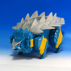 【玩具中古ジャンク品】BANDAI / バンダイ：獣電戦隊キョウリュウジャー：カミツキ合体 獣電竜シリーズ03 アンキドン：背部パーツ欠品