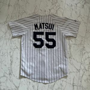 【松井秀喜】ユニフォーム マジェスティック レプリカ ニューヨークヤンキース 巨人 読売ジャイアンツ Majestic Hideki Matsui