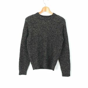 ユニクロ ニット セーター トップス カットソー メランジ メンズ XSサイズ ネイビー UNIQLO