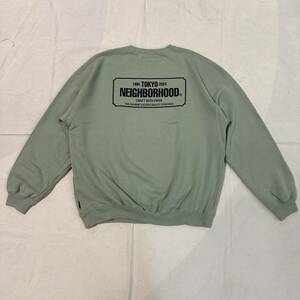 24SS 新品 NEIGHBORHOOD ネイバーフッド CLASSIC SWEAT SHIRT LS スウェットSAGE GREEN L