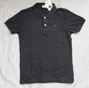 未使用 日本製 ミキハウス ダブルB ワンポイント ポロシャツ (黒) 2