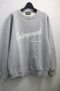 即決 2000年初頭 HYSTERIC GLAMOUR ヒステリックグラマー Underground & ブランドロゴ プリント ラグランスリーブスウェット メンズ F