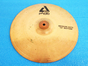 PAISTE パイステ MEDIUM HATS 14 BOTTOM ミディアムハット ALPHA アルファ 14インチ 35cm シンバル 管理24D0424C