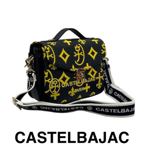 カステルバジャック　CASTELBAJAC　2WAYトートバッグ　ショルダーバッグ　モノグラム柄　男女兼用　068131-2　イエロー