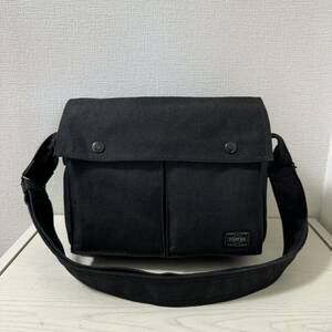 【大幅値下げ】【新品同様】PORTER ポーター ショルダーバッグ SMOKY スモーキー ブラック　黒　592-06582