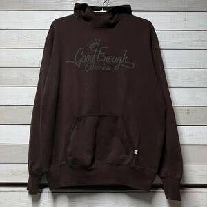 SIZE L GOODENOUGH CLASSIC LOGO BROWN HOODIE グッドイナフ ベンチレーション ブラウン フーディー パーカー クラシック ロゴ