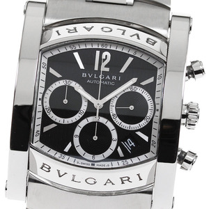 ブルガリ BVLGARI AA48SCH アショーマ クロノグラフ デイト 自動巻き メンズ 良品 箱・保証書付き_807219