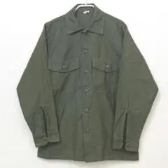 美品 U.S.ARMY 70s コットンサテン ユーティリティシャツ