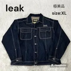 leak デニムジャケット　ジージャン　濃紺　XL 極美品