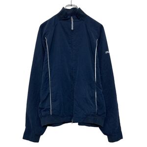 FILA ジャケット フィラ L ネイビー 裏起毛 ブルゾン フルジップ 古着卸 アメリカ仕入 a608-6734