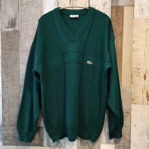 VINTAGE 1970s CHEMISE LACOSTE コットンニットセーター ラコステ ビンテージ フレラコ